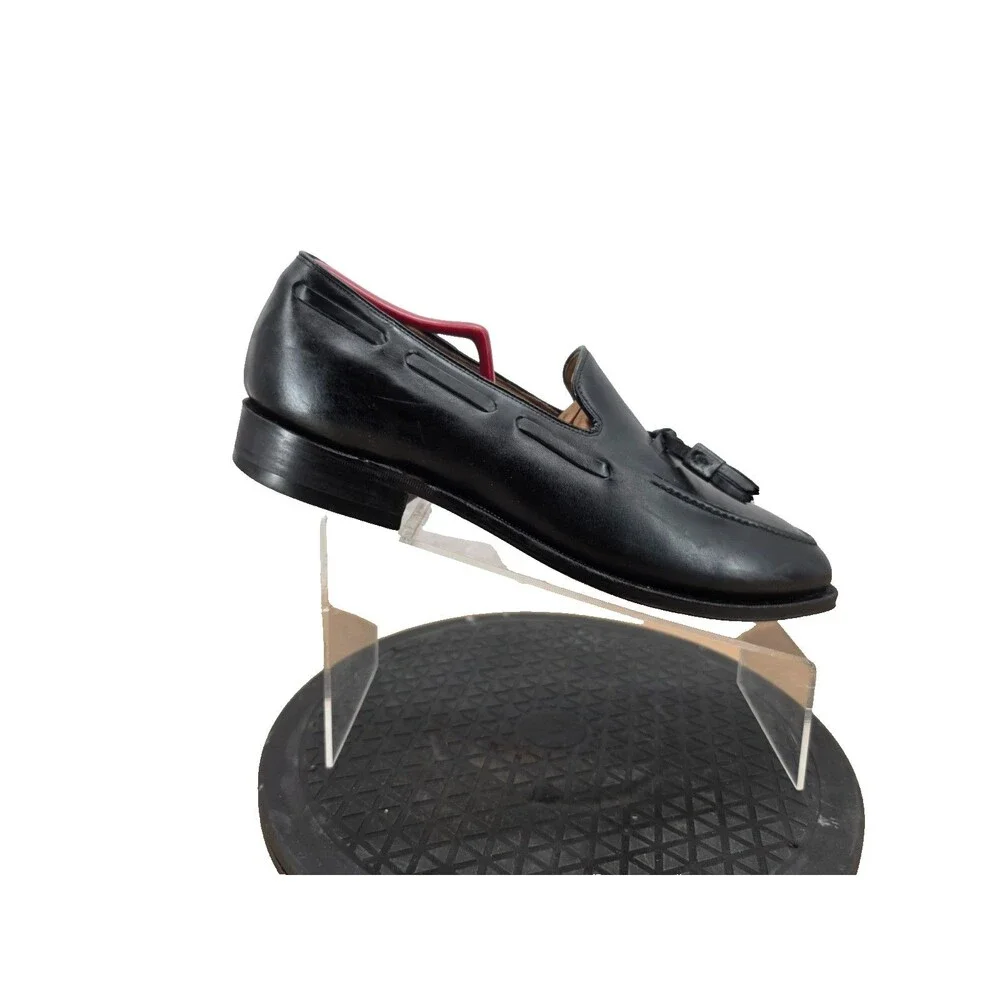 JOHNSTON & MURPHY Shoes Mens  Black Aristocraft Tasseled Loafers  11 D